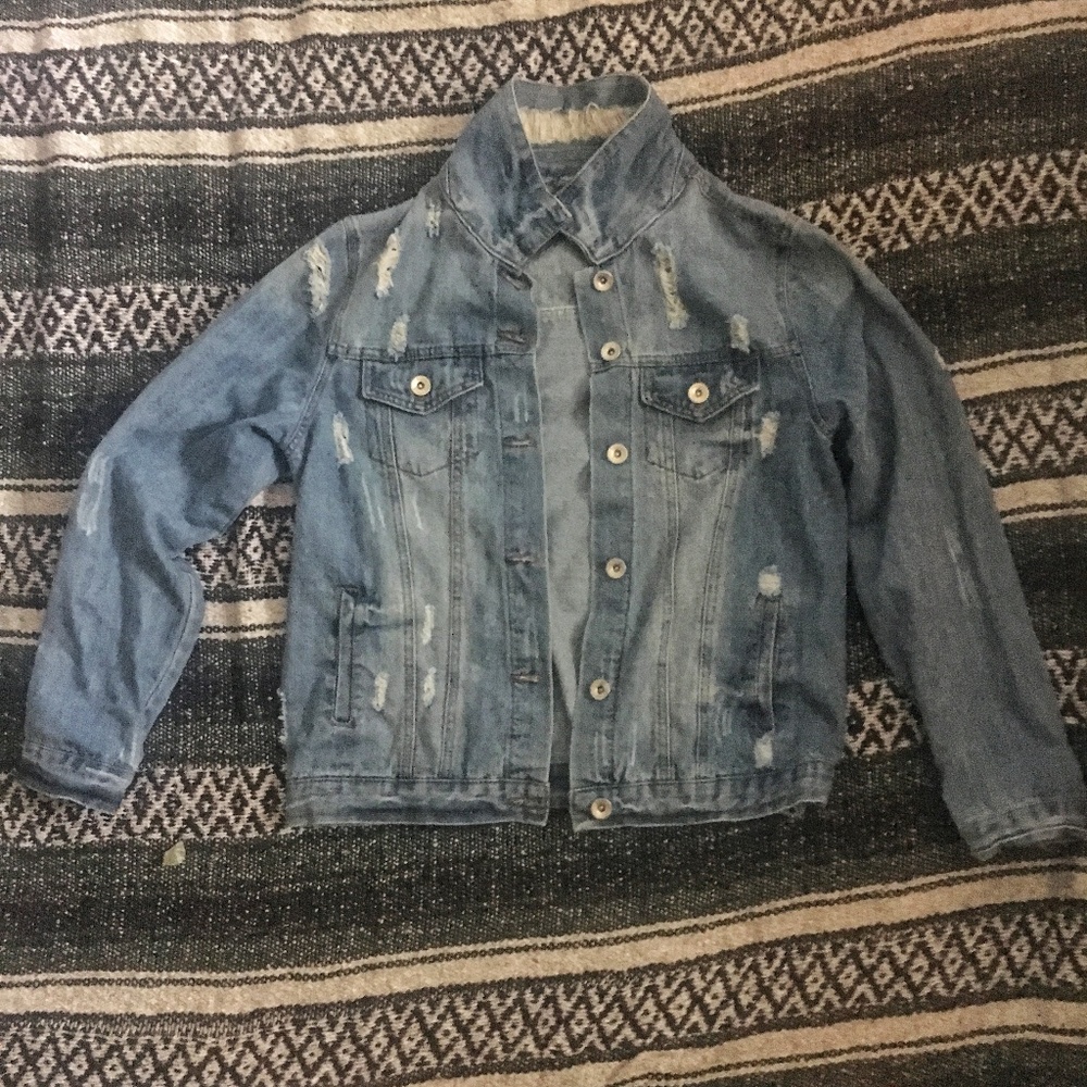 Distressed Denim Jacket